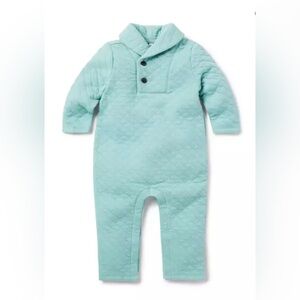 Baby Quilted Shawl Collar One-Piece